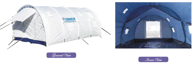 Grijpen huisvrouw Fonkeling UNHCR Type Light Weight Tent - Mahroz Textile Industries